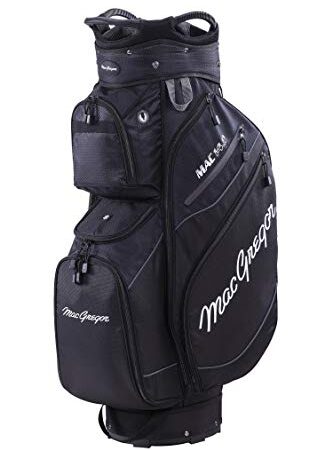MACGREGOR Mactec 14.0 Golf Club Cart Bag Bolsa para Carrito, Hombres, Negro, Talla única