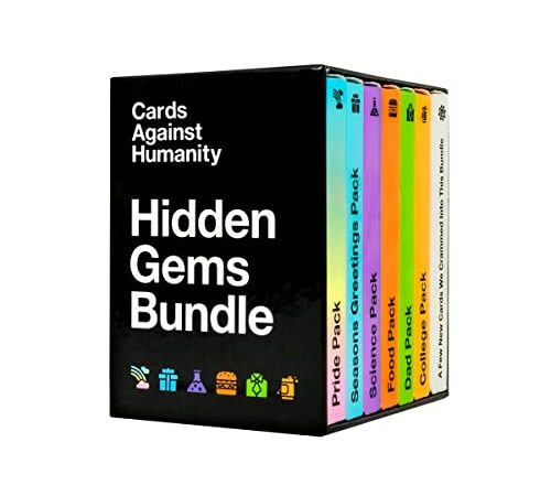 Cards Against HumanityHGB Cartas contra la Humanidad: Paquete de Gemas Ocultas 6 Paquetes temáticos + 10 Cartas Nuevas