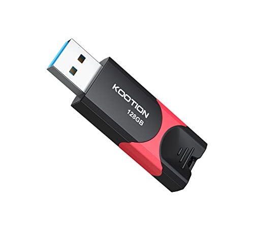 KOOTION Pendrive 128 GB Memoria USB 3.0 Pen USB 128 Gigas de Alta Velocidad Memory Stick 128G Flash Drive 3.0 para Computadora, TV, Laptop, Coche