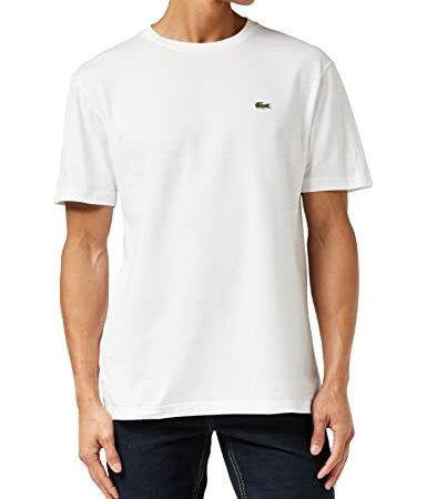 Lacoste Th7618 Camiseta, Blanc, M para Hombre