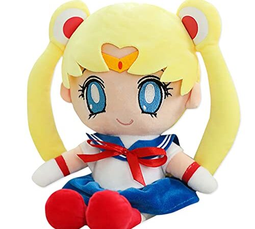Sailor Moon Peluche, Plush Anime Doll, 25 cm Juguetes Infantiles, Juguetes Figuras de Felpa, Cartoon Anime Series Plush Toys, Peluche Juguete para Regalo Infantil Rosa