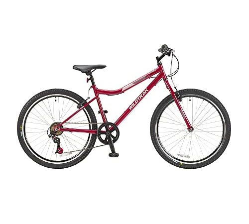 Wildtrak - Bicicleta de Adulto, 26 pulgadas, 18 Velocidades - Borgoña